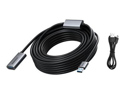 Vision - Rallonge de câble USB - USB type A (F) pour USB type A (M) - USB 3.0 - 10 m - actif - noir
