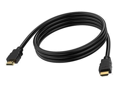 VISION - Câble HDMI - HDMI mâle pour HDMI mâle - 1 m - double blindage - noir - support pour 8K30Hz, bande passante de 48 Gbps