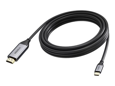 VISION - Câble adaptateur - USB-C mâle pour HDMI mâle - 5 m - coaxial - noir - support pour 4K60Hz (3840 x 2160)