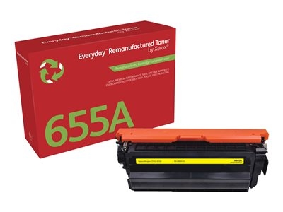Xerox - Jaune - compatible - cartouche de toner (alternative pour : HP 655A, HP CF452A) - pour HP Color LaserJet Managed Flow MFP M681; LaserJet Enterprise Flow MFP M681, MFP M682