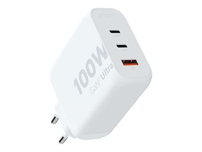 xtorm XEC100 - Adaptateur secteur - GaN2 Ultra - 100 Watt - PD, QC 3.0 - 3 connecteurs de sortie (USB, 2 x USB-C)