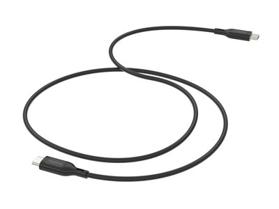 mophie essentials - Câble USB - USB-C (M) pour USB-C (M) - 1 m - USB Power Delivery (60W) - noir