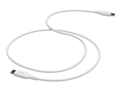 mophie essentials - Câble USB - USB-C (M) pour USB-C (M) - 3 m - chargement rapide jusqu'à 60 W - noir