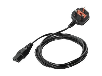 Extreme Networks - Câble d'alimentation - power IEC 60320 C13 pour BS 1363 (F) - 1.8 m - connecteur à 90 ° - pour P/N: PWRS-14000-148R, PWRS-14000-241R