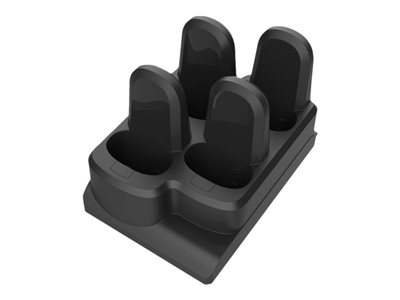 Zebra 4-Slot Device Cradle Adapter Cup - Base de chargement pour lecteur de code à barres - connecteurs de sortie : 4 - noir minuit - pour Zebra CS60, CS6080, CS60-HC