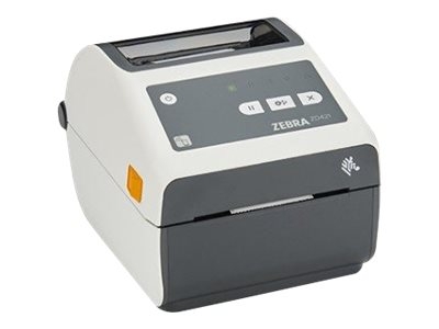Zebra ZD421t-HC - Imprimante d'étiquettes - transfert thermique - rouleau (11,2 cm) - 300 ppp - jusqu'à 102 mm/sec - USB 2.0, hôte USB, LAN - blanc