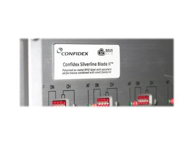 Zebra Confidex Silverline Blade II M730 ETSI - Polyéthylène téréphtalate (PET) - adhésif à haute adhérence -, EPC Class 1 Gen 2, ISO/IEC 18000-6C, 865-869 MHz, 128 bits - blanc - 60 x 25 mm 400 unités (1 rouleau(x) x 400 étiquettes RFID - pour ZT400 Series ZT410, ZT411, ZT420, ZT421