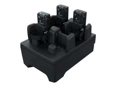 Zebra Four Slot Charge Only Cradle - Base de chargement pour lecteur de code à barres - connecteurs de sortie : 4 - pour Zebra RS5100
