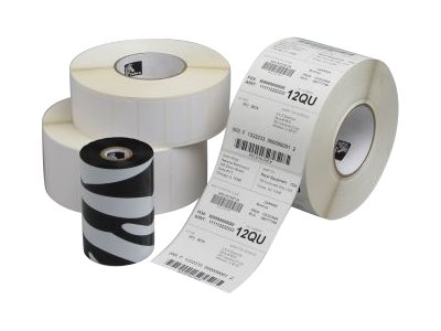 Zebra Z-Ultimate 3000T - Polyester - adhésif permanent - enduit - blanc - 20 x 20 mm 8331 étiquette(s) (16 rouleau(x) x 8331 étiquettes