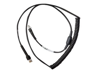 Zebra - Câble série - RS-232 (M) pour RS-232 (M) - 2.74 m - bobiné - pour Digital Scanner DS9308; Zebra DS2278, DS4308, DS4608, DS9908; DS8100 Series; DS9300 Series
