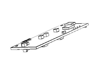 Zebra - Capteur SPI inférieur - pour Zebra TTP 2100, TTP 2110, TTP 2130, TTP 2130 Evaluation Kit
