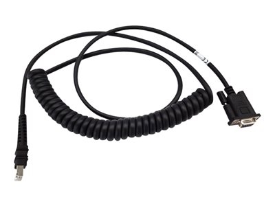 Zebra - Câble série / d'alimentation - DB-9 (F) - 12 V - 2.74 m - bobiné, vis moletées - pour Zebra VC80X