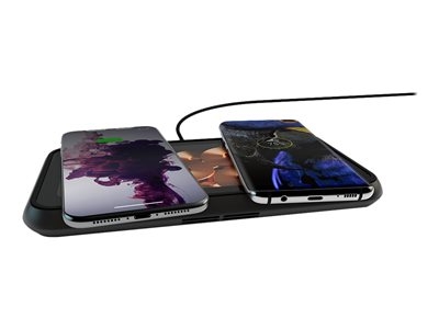 Zens Liberty - Glass Limited Edition - plot de charge sans fil + adaptateur secteur - 30 Watt - 2.4 A - Apple Fast Charge, FC - 2 connecteurs de sortie