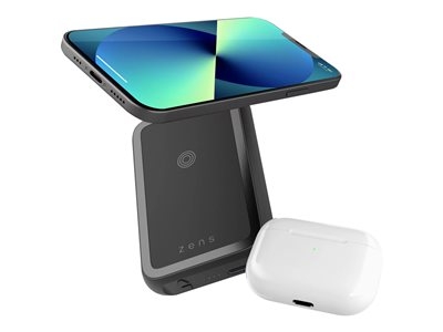 ZENS - Banque d'alimentation sans fil - 4000 mAh - 2 connecteurs de sortie (magnétique) - sur le câble : USB-C