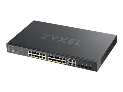 Zyxel GS1920-24HPv2 - Commutateur - intelligent - 24 x 10/100/1000 (PoE+) + 4 x SFP Gigabit combiné + 4 x 10/100/1000 - Montable sur rack - PoE+ (375 W)