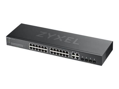 Zyxel GS1920-24v2 - Commutateur - intelligent - 24 x 10/100/1000 + 4 x SFP Gigabit combiné - Montable sur rack