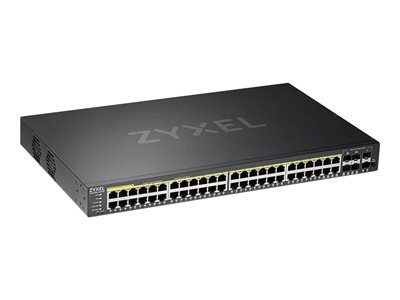 Zyxel GS2220-50HP - Commutateur - Géré - 44 x 10/100/1000 (PoE+) + 4 x SFP Gigabit combiné + 2 x Gigabit SFP - Montable sur rack - PoE+ (375 W)
