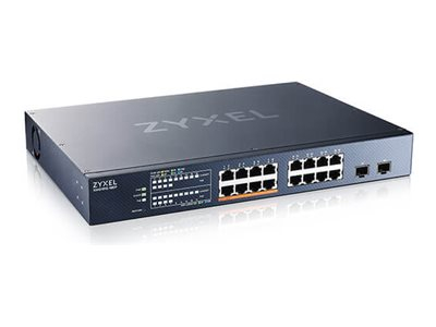 Zyxel XMG1915 Series XMG1915-18EP - Commutateur - géré, cloud NebulaFLEX - L3 Lite - intelligent - 8 x 100/1000/2.5G (PoE++) + 8 x 100/1000/2.5G + 2 x Gigabit SFP / 10 Gigabit SFP+ - Montable sur rack - PoE++ (180 W)