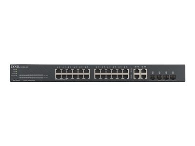Zyxel GS1920-24v2 - Commutateur - intelligent - 24 x 10/100/1000 + 4 x SFP Gigabit combiné - Montable sur rack