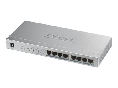 Zyxel GS1008HP - Commutateur - 8 x 10/100/1000 (PoE+) - fixation murale, de bureau - PoE+ (60 W)