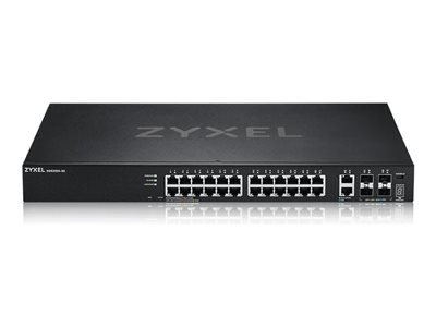 Zyxel XGS2220 Series XGS2220-30 - Commutateur - accès L3, NebulaFLEX Cloud - Géré - 24 x Ethernet Gigabit + 6 x 10/100/1000 (liaison montante) - de bureau, Montable sur rack