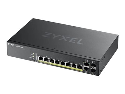 Zyxel GS2220-10HP - Commutateur - Géré - 8 x 10/100/1000 (PoE+) + 2 x SFP Gigabit combiné - Montable sur rack, fixation murale - PoE+ (180 W)